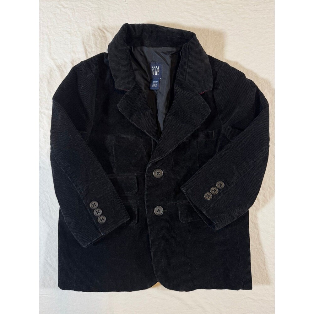 NWOT Baby Gap Holiday Corduroy Dinner / Dress Jacket Size 3T, Black